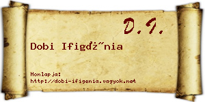 Dobi Ifigénia névjegykártya